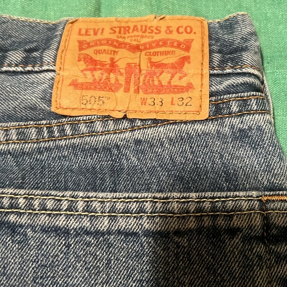 Vintage Levi’s cut off Jean shorts 33 inch waist non-stretch size 8 - Picture 4 of 4